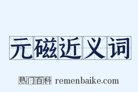 元磁近义词是什么意思的图片